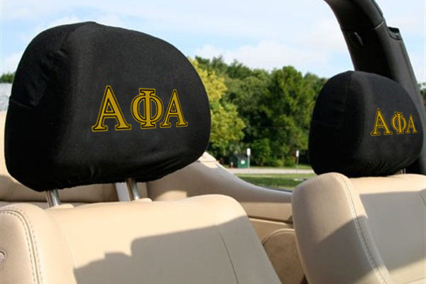 Alpha Phi Alpha Fraternity Headrest Covers