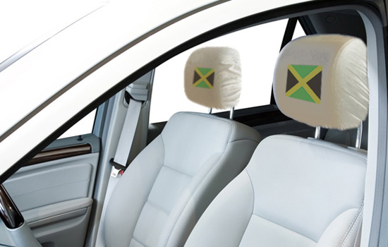 Jamaica Flag Headrest Covers