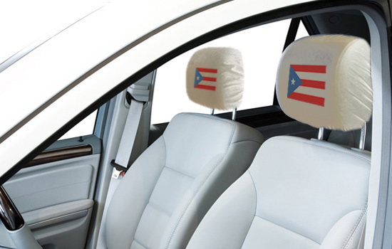 Puerto Rico Flag Headrest Covers