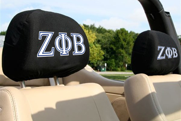 Zeta Phi Beta Headrest Covers