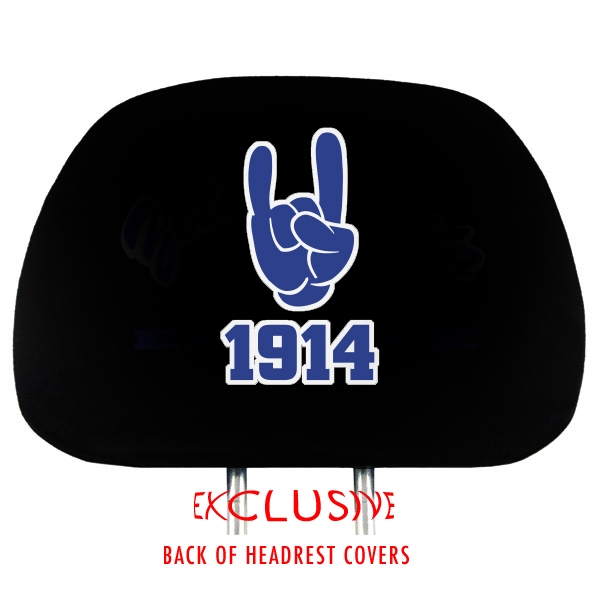 Phi Beta Sigma Fraternity Headrest Covers