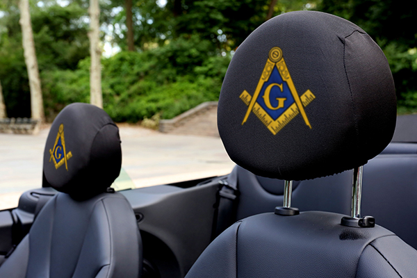 Masonic Lodge Headrest Covers